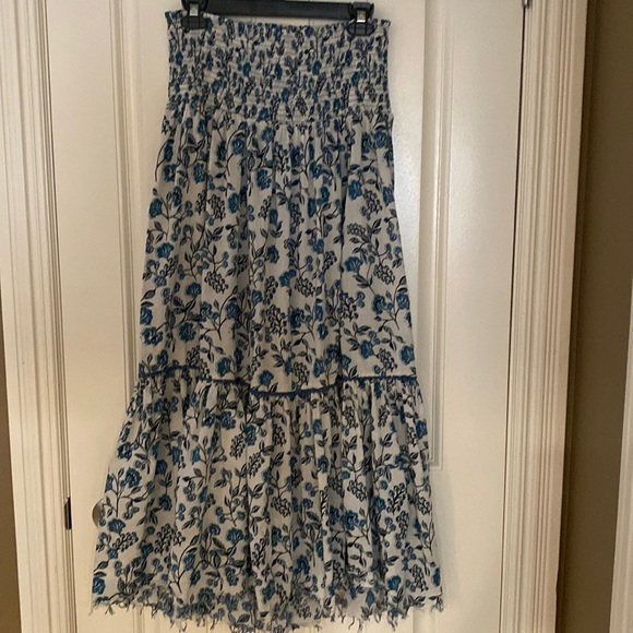 PRINTED MIDI SKIRT - Picture 1 of 1